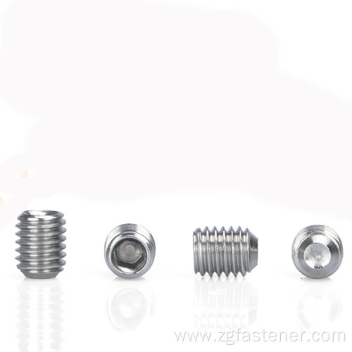 DIN916 Stainless steel Hexagon socket set screws with cup point